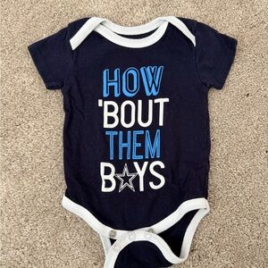 NFL Dallas Cowboys Navy and White Baby Bodysuit